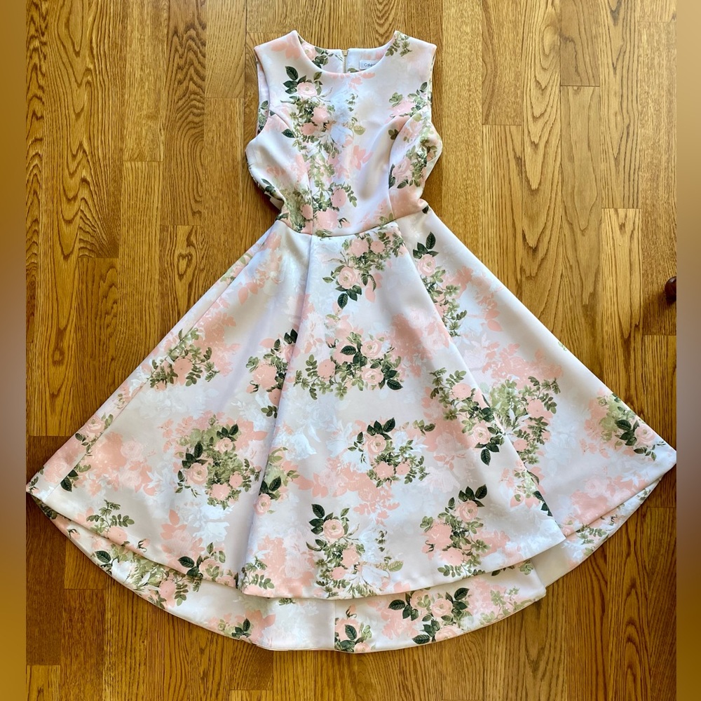 Calvin Klein High Low Sleeveless Dress